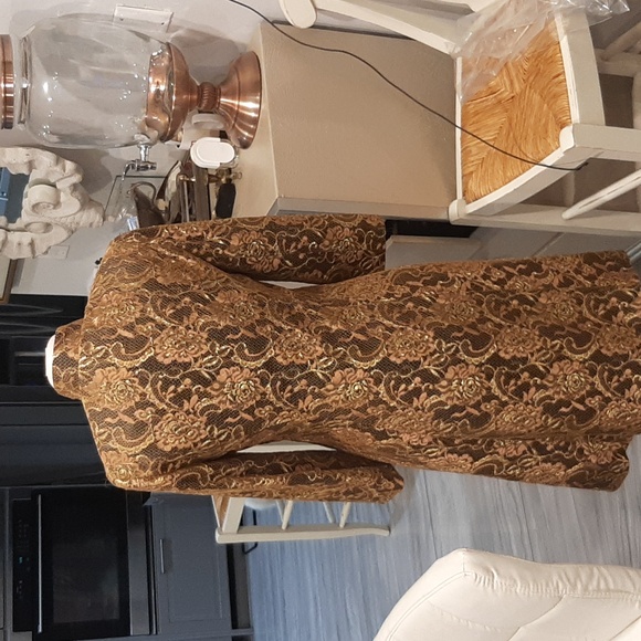 Lace gold coat Fits Size Small - Picture 8 of 12